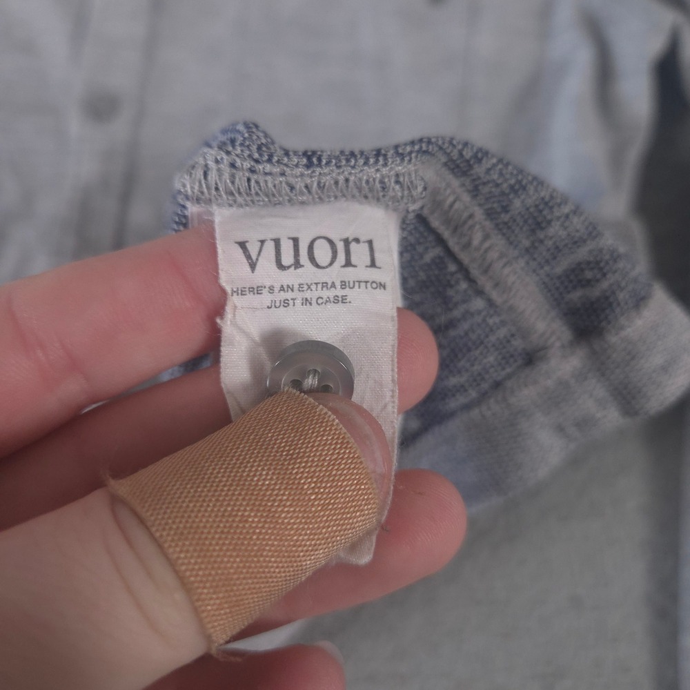 Vuori Shirt Mens Medium Ace Recycled Performance Stretch Knit Pocket Long Sleeve - Picture 3 of 10